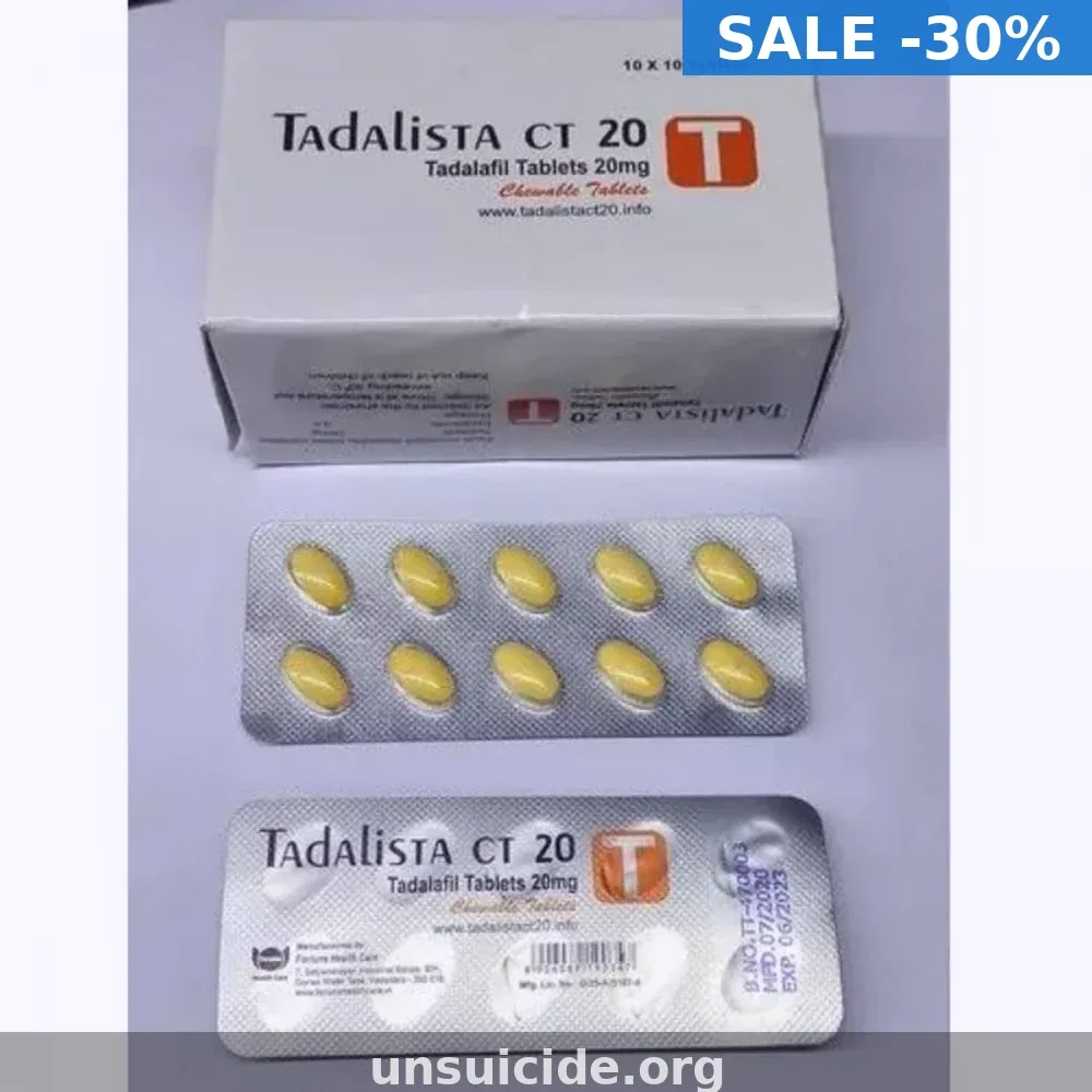 Buy Generic Tadalista CT 20mg Online (Tadalafil) — From $1.56