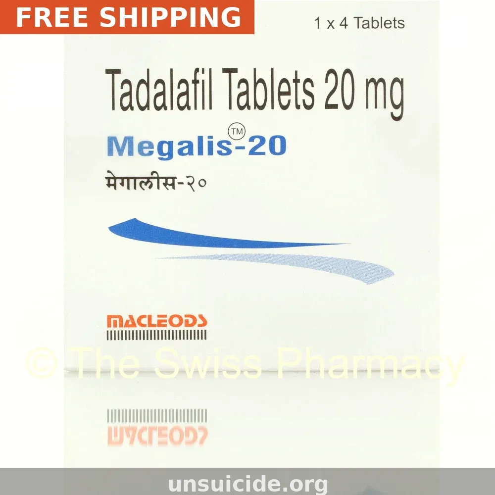 20mg Tadalafil Tablets — Generic Megalis for Erectile Dysfunction