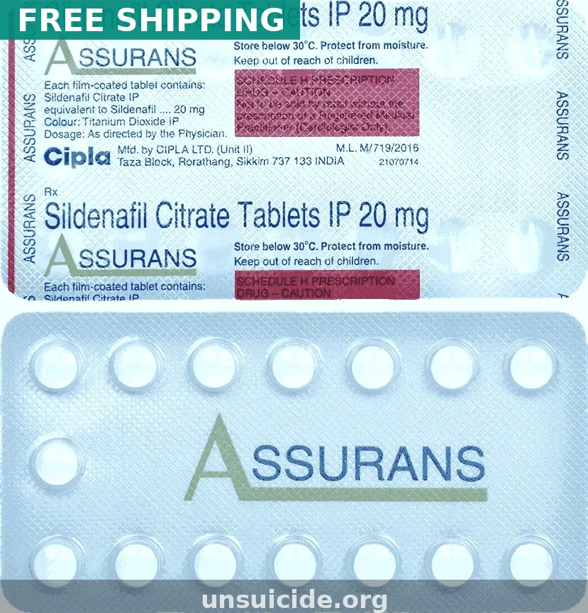Assurans 20mg Tablets — USA