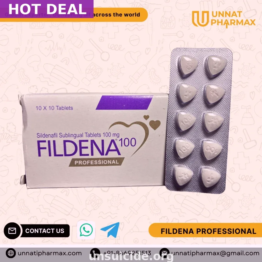 Buy Fildena Professional Online USA — 100mg Sildenafil Tablets | Safe Delivery