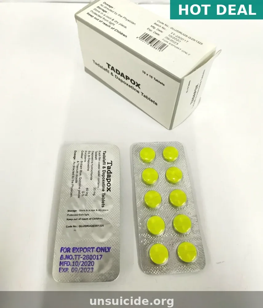 Buy Tadapox 20/60mg | Tadalafil Treatment — Order Online From $1.70