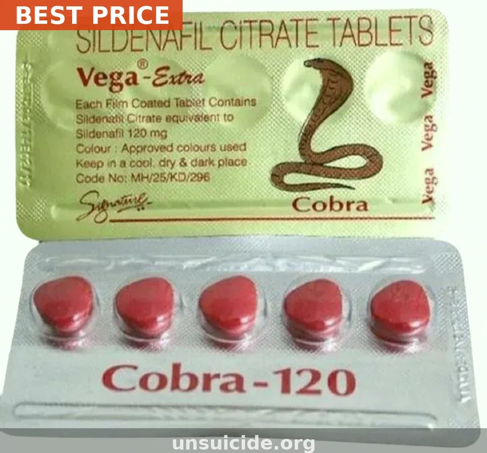 Buy Vega Extra Cobra Online — 120mg Sildenafil for Erectile Dysfunction From $0.78 Per Pill